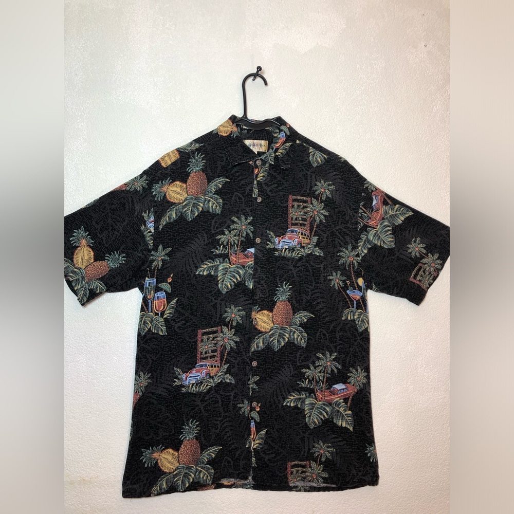 CAMPIA MODA Tropical Print Men's Shirt - Picture 2 of 11